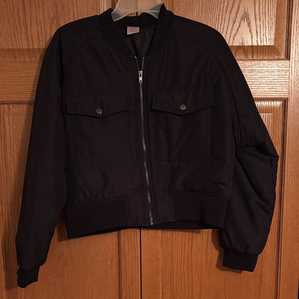 Black Bomber Jacket